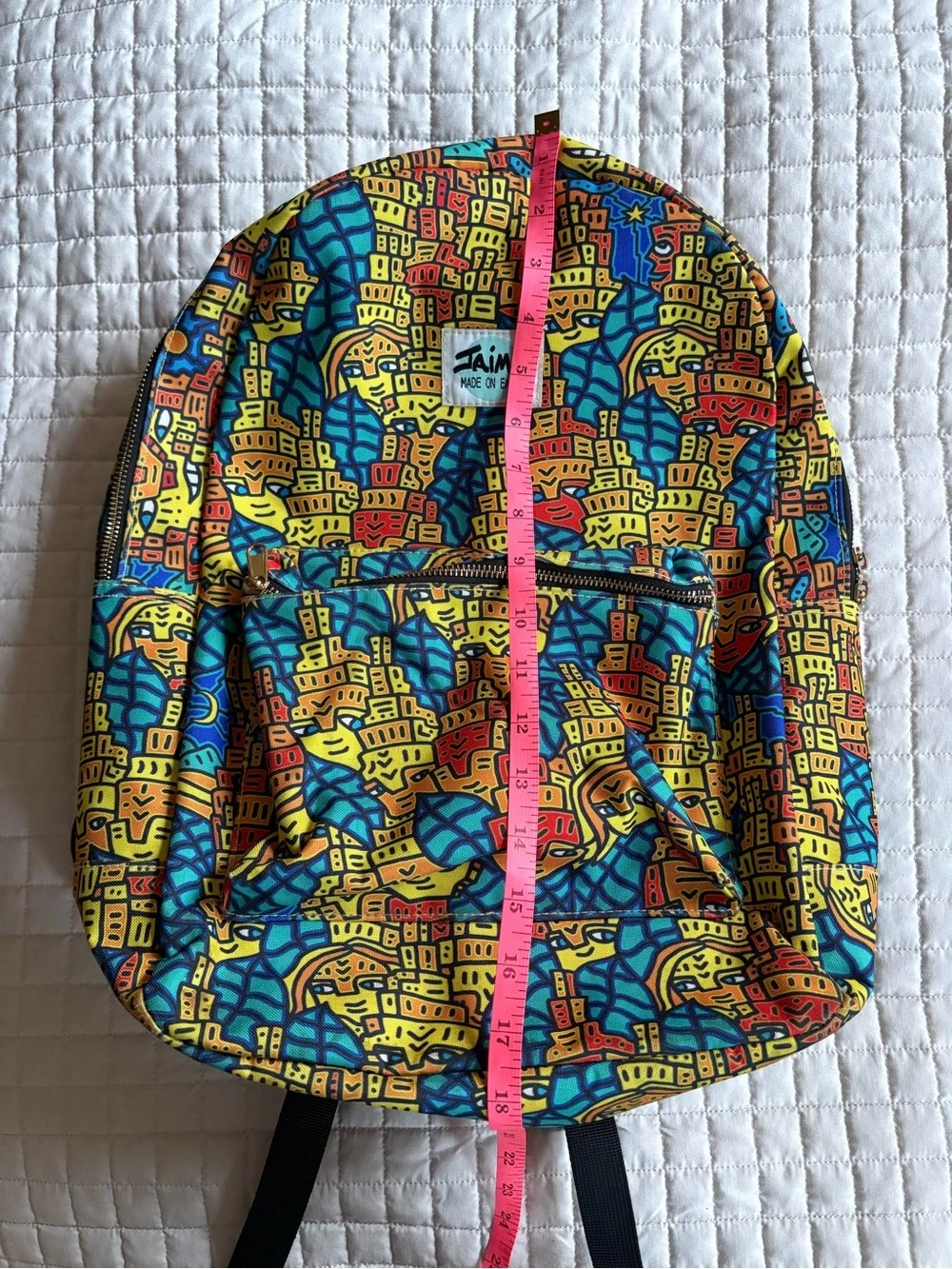 Jaima Art Multicolor Printed Backpack
